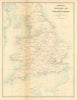 Street’s Newspaper Map of England & Wales—Papers per town—Francis Weller c1897