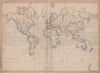 'The World on Mercators Projection'. Shows Mountains of Kong. WELLER 1862 map