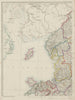 ENGLAND & WALES NW. Cumbria Lancashire Welsh coast Isle of Man. WELLER 1862 map