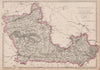 BERKSHIRE. Antique county map. Railways canals. BR DAVIES 1862 old