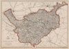 CHESHIRE. Antique county map. Railways. WELLER 1862 old plan chart