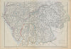 ENGLISH LAKE DISTRICT. Cumberland/Westmorland South. Railways. WELLER 1862 map