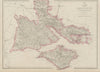 HAMPSHIRE SOUTH Isle of Wight New Forest Southampton Portsmouth WELLER 1862 map