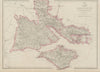 HAMPSHIRE SOUTH Isle of Wight New Forest Southampton Portsmouth WELLER 1862 map