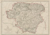 HAMPSHIRE NORTH. Winchester Basingstoke. Exclave. Railways. WELLER 1862 map
