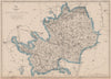 HERTFORDSHIRE antique county map. Shows 2 exclaves. Railways.BR DAVIES 1862