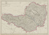 SOMERSETSHIRE. Antique county map. Railways. Mendips. Exmoor. WELLER 1862