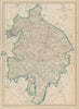 WARWICKSHIRE. Birmingham. County map showing excave & railways. WELLER 1862