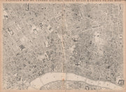 CASSELLS LONDON Central. Bloomsbury Covent Garden City Holborn. WELLER 1862 map