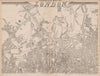 'CASSELLS LONDON N. Holloway Camden islington Highbury Hoxton. WELLER 1862 map