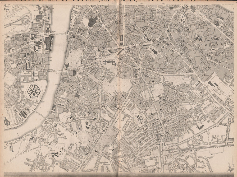 'CASSELLS LONDON S. Southwark Bermondsey Lambeth Westminster. WELLER 1862 map