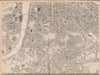 'CASSELLS LONDON S. Southwark Bermondsey Lambeth Westminster. WELLER 1862 map