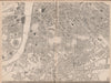 'CASSELLS LONDON S. Southwark Bermondsey Lambeth Westminster. WELLER 1862 map