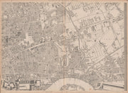 'CASSELLS LONDON E Limehouse Stepney Whitechapel Bethnal Green. WELLER 1862 map