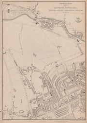 W LONDON. Notting Hill Kensal Green Shepherds Bush Holland Park.WELLER 1862 map