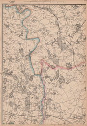 COLNE VALLEY Uxbridge Rickmansworth Watford Amersham Chalfonts. WELLER 1862 map