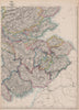 SCOTLAND SOUTH EAST. Borders Central Edinburgh Glasgow Railways.WELLER 1862 map