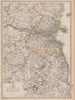 DUBLIN ENVIRONS. Wicklow Mountains. Railways. Ireland. WELLER.Dispatch 1862 map