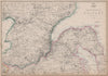 BELFAST ENVIRONS. Lough Lurgan Lisburn Carrickfergus. Ulster. WELLER 1862 map