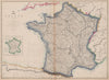 FRANCE. Prior to the annexation of Savoie & Comte de Nice. JW LOWRY 1862 map