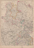 GERMANY NORTH WEST. Hanover Westphalia Oldenburg. Railways. JW LOWRY 1862 map