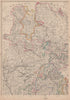 GERMANY NORTH WEST. Hanover Westphalia Oldenburg. Railways. JW LOWRY 1862 map