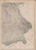 GERMANY SOUTH EAST. Bavaria Bayern. Railways. Munich Munchen. JW LOWRY 1862 map