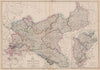 PRUSSIA & MECKLENBURG. Railways. JW LOWRY for the Dispatch atlas 1862 old map