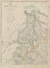 FINLAND/BALTICS. Esthonia Livonia Courland Latvia. St Petersburg.LOWRY 1862 map
