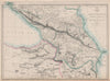 THE CAUCASUS & ARMENIA. Circassia Georgia Armenia. Azerbaijan. WELLER 1862 map