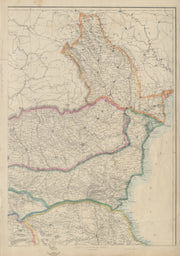 BALKANS NE.Moldavia Bulgaria Wallachia Rumilia Dobruja Romania.ETTLING 1862 map