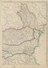 BALKANS NE.Moldavia Bulgaria Wallachia Rumilia Dobruja Romania.ETTLING 1862 map