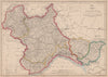 KINGDOM OF SARDINIA. Piedmont Savoy Parma Modena Comté de Nice. DOWER 1862 map