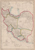 PERSIA. Provinces. Iran. Includes Azerbaijan Kerman Laristan. WELLER 1862 map