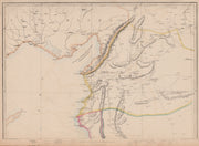 ALEPPO PROVINCE Syria Turkey Gulf of Iskenderun Antioch/Antakya.WELLER 1862 map