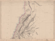 BEIRUT & DAMASCUS PROVINCES Syria Lebanon Tripoli Homs.WELLER Dispatch 1862 map