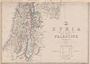 SYRIA/PALESTINE. Holy Land Israel. Scriptural & Classical names.WELLER 1862 map