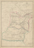 AFGHANISTAN & BELOOCHISTAN. Pakistan. Kabul Karachi Quetta. WELLER 1862 map