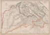 BRITISH INDIA. 'The Punjab Cashmere &c.' Kasmir. Pakistan. WELLER 1862 old map