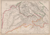 BRITISH INDIA. 'The Punjab Cashmere &c.' Kasmir. Pakistan. WELLER 1862 old map