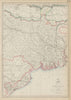 BENGAL. East Indian railway Calcutta-Raniganj. WELLER. Dispatch atlas 1862 map