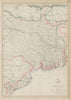 BENGAL. East Indian railway Calcutta-Raniganj. WELLER. Dispatch atlas 1862 map
