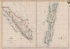 SUMATRA & JAVA. Dutch East Indies. Singapore. Indonesia. WELLER 1862 old map