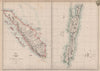 SUMATRA & JAVA. Dutch East Indies. Singapore. Indonesia. WELLER 1862 old map