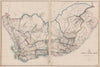 CAPE OF GOOD HOPE/NATAL Districts municipalities. South Africa. WELLER 1862 map