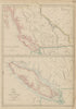BRITISH COLUMBIA NEW CALEDONIA VANCOUVER ISLAND. San Juan arch. WELLER 1862 map