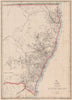 'New South Wales'  & Gold Coast/Brisbane. State map. Australia. WELLER 1862