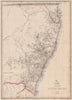 'New South Wales'  & Gold Coast/Brisbane. State map. Australia. WELLER 1862