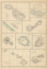 ISLANDS. Malta Madeira Bermuda Reunion Hawaii Tahiti Mauritius. WELLER 1862 map