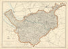 CHESHIRE. Antique county map. Railways. WELLER 1863 old plan chart